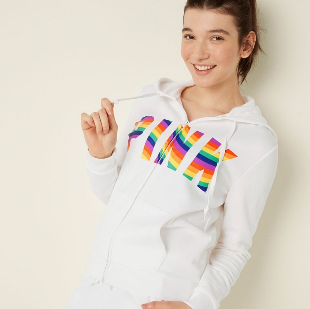 Victoria Secret Pride Full Zip Hoodie size XXL